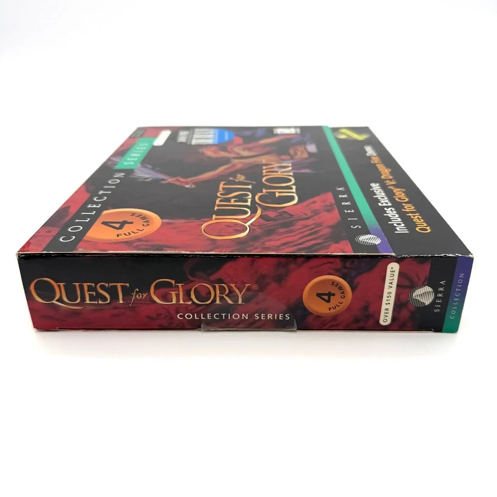 Quest for Glory Collection PC Game 1997 Vintage Big Box Sierra Anthology CD